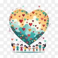 世界仁慈日-世界仁慈日心家庭孩子的爱-空若网 世界仁慈日-世界仁慈日心家庭孩子的爱-空若网