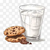饼干和牛奶-饼干和牛奶牛奶饼干巧克力片玻璃-空若网 饼干和牛奶-饼干和牛奶牛奶饼干巧克力片玻璃-空若网