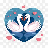 天鹅-心形-空若网 天鹅-心形-空若网
