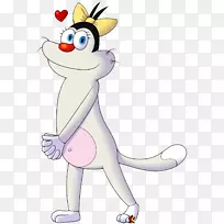 奥吉·奥利维亚卡通画蟑螂-空若网 奥吉·奥利维亚卡通画蟑螂-空若网