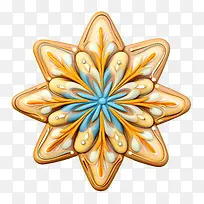 圣诞雪花饼干-圣诞雪花饼干抽象华丽装饰花卉-空若网 圣诞雪花饼干-圣诞雪花饼干抽象华丽装饰花卉-空若网