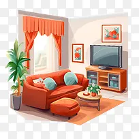 客厅-客厅客厅沙发电视厂-空若网 客厅-客厅客厅沙发电视厂-空若网