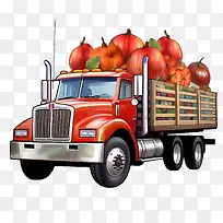 运载南瓜的收获卡车-南瓜-空若网 运载南瓜的收获卡车-南瓜-空若网
