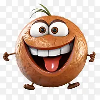 世界椰子日-水果卡通-空若网 世界椰子日-水果卡通-空若网