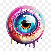 万圣节眼球-万圣节眼球眼睛彩色画抽象-空若网 万圣节眼球-万圣节眼球眼睛彩色画抽象-空若网