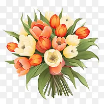 郁金香花束-春天的花朵-空若网 郁金香花束-春天的花朵-空若网