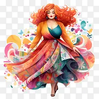 国家曲线日-国家曲线日多彩抽象花卉充满活力-空若网 国家曲线日-国家曲线日多彩抽象花卉充满活力-空若网