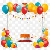 生日派对框架-生日蛋糕-空若网 生日派对框架-生日蛋糕-空若网