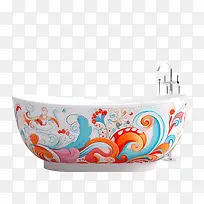 浴缸派对日-花卉图案-空若网 浴缸派对日-花卉图案-空若网