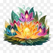 水灯节-莲花-空若网 水灯节-莲花-空若网