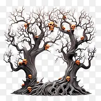 万圣节树-万圣节树-空若网 万圣节树-万圣节树-空若网