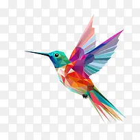 蜂鸟日-蜂鸟日多彩几何抽象简约-空若网 蜂鸟日-蜂鸟日多彩几何抽象简约-空若网