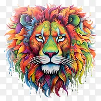 狮子头-狮子头狮子野生动物脸多彩-空若网 狮子头-狮子头狮子野生动物脸多彩-空若网