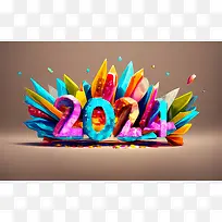 2024年新年快乐-2024年新年-空若网 2024年新年快乐-2024年新年-空若网