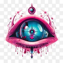 万圣节眼球-万圣节眼球眼睛外星人未来派多彩-空若网 万圣节眼球-万圣节眼球眼睛外星人未来派多彩-空若网
