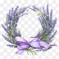 薰衣草花环-花环-空若网 薰衣草花环-花环-空若网