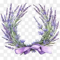 薰衣草花环-花环-空若网 薰衣草花环-花环-空若网