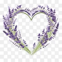 薰衣草花环-心形-空若网 薰衣草花环-心形-空若网