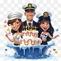 海军生日-生日蛋糕-空若网 海军生日-生日蛋糕-空若网