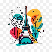 巴黎-埃菲尔铁塔-空若网 巴黎-埃菲尔铁塔-空若网