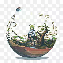 陶瓷花盆餐具.萤火虫-空若网 陶瓷花盆餐具.萤火虫-空若网