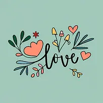 爱的艺术字-爱的艺术字爱的心鲜花植物-空若网 爱的艺术字-爱的艺术字爱的心鲜花植物-空若网