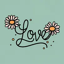 爱艺术字-花艺设计-空若网 爱艺术字-花艺设计-空若网