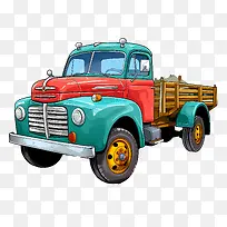 老式卡车-老式卡车卡车红色绿色蓝色-空若网 老式卡车-老式卡车卡车红色绿色蓝色-空若网