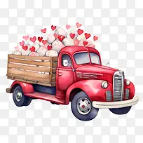 老式卡车-情人节-空若网 老式卡车-情人节-空若网