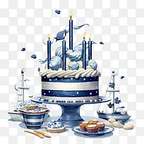 海军生日-生日蛋糕-空若网 海军生日-生日蛋糕-空若网