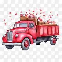 老式卡车-情人节-空若网 老式卡车-情人节-空若网