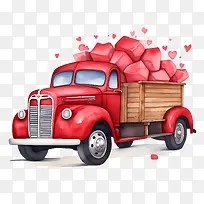 老式卡车-情人节-空若网 老式卡车-情人节-空若网
