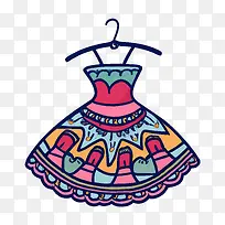 卡通连衣裙-卡通连衣裙连衣裙七彩图案时尚-空若网 卡通连衣裙-卡通连衣裙连衣裙七彩图案时尚-空若网