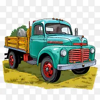 老式卡车-老式卡车卡车绿色皮卡车复古-空若网 老式卡车-老式卡车卡车绿色皮卡车复古-空若网