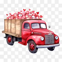 老式卡车-情人节-空若网 老式卡车-情人节-空若网
