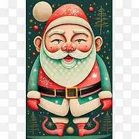 卡通圣诞老人-节日快乐-空若网 卡通圣诞老人-节日快乐-空若网