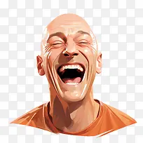 秃头并自由-幸福的脸-空若网 秃头并自由-幸福的脸-空若网