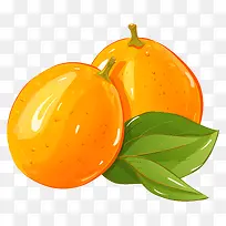 橙色水果—两个成熟的橙子,黑色背景上有绿叶-空若网 橙色水果—两个成熟的橙子,黑色背景上有绿叶-空若网