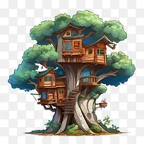 树屋-藤蔓-空若网 树屋-藤蔓-空若网