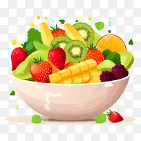 新鲜水果—新鲜水果碗,带水滴,开胃-空若网 新鲜水果—新鲜水果碗,带水滴,开胃-空若网