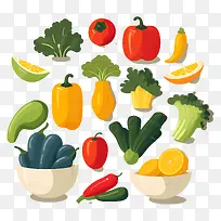 新鲜蔬菜-放在碗里的彩色蔬菜片-空若网 新鲜蔬菜-放在碗里的彩色蔬菜片-空若网