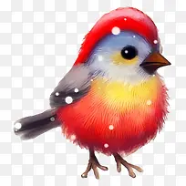 可爱的鸟-可爱的鸟,有五颜六色的羽毛,红色夹克-空若网 可爱的鸟-可爱的鸟,有五颜六色的羽毛,红色夹克-空若网