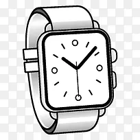 数字手表-简约白面不锈钢表带数字手表-空若网 数字手表-简约白面不锈钢表带数字手表-空若网