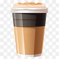 一杯咖啡-浓棕色咖啡,上面有奶油-空若网 一杯咖啡-浓棕色咖啡,上面有奶油-空若网