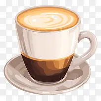一杯咖啡-一杯奶油咖啡,茶碟隐藏-空若网 一杯咖啡-一杯奶油咖啡,茶碟隐藏-空若网