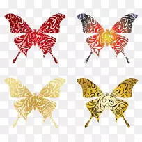蝴蝶昆虫剪贴画-蝴蝶-空若网 蝴蝶昆虫剪贴画-蝴蝶-空若网