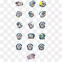 人体珠宝线字体-宇航员-空若网 人体珠宝线字体-宇航员-空若网