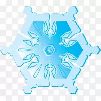 蓝色剪贴画-雪花-空若网 蓝色剪贴画-雪花-空若网