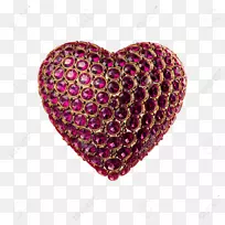 心宝石红宝石水晶剪贴画-心-空若网 心宝石红宝石水晶剪贴画-心-空若网