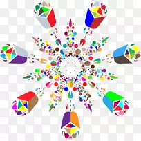 平面设计对称图案-彩色-空若网 平面设计对称图案-彩色-空若网